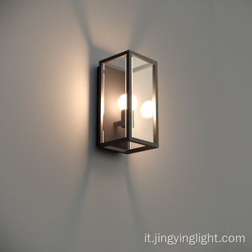 Lampada a parete E27 a LED impermeabile in stile contemporaneo